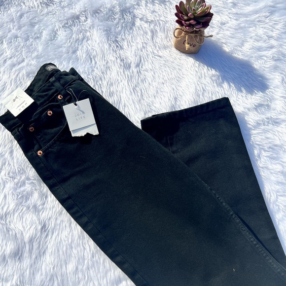 NWT Zara Black Straight Jeans - Picture 2 of 6